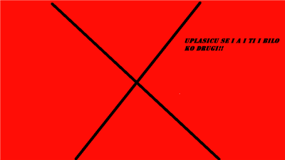 Izlazi odavde,tu sminku,ni kasika od bagera ne moze da skine!!!!!!