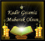 Kadir Geceniz Mübarek Olsun