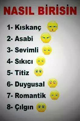 Sen Nasıl Birisin ?