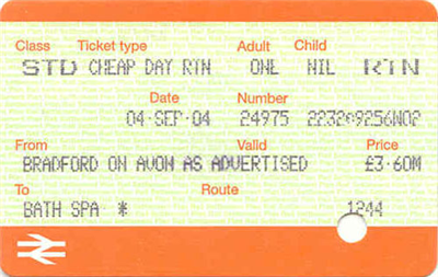 train ticket