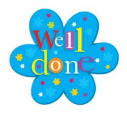 \"Well Done\" sticker