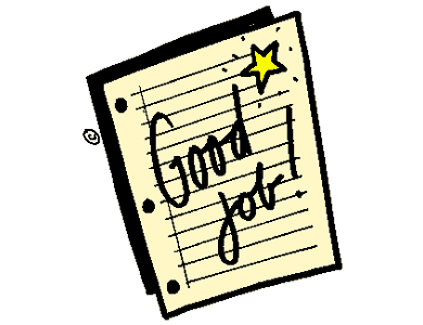 \"Good Job!\" sticker