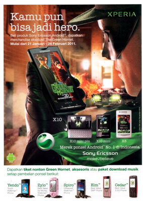 Sony Ericsson Green Hornet Promo
