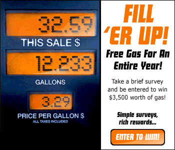 Win A Year's Supply Of FREE Gas