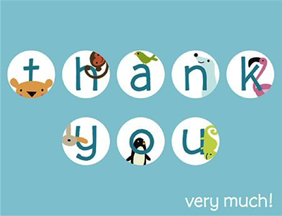 Thank you card