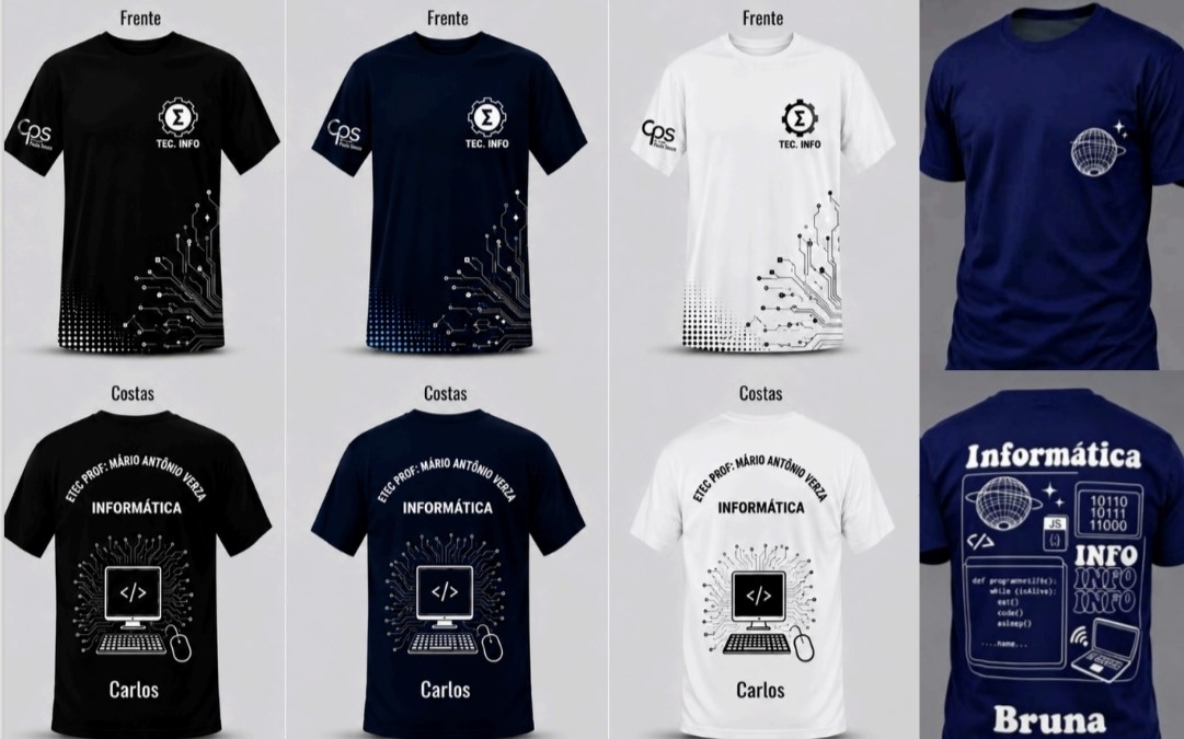 Uniforme do curso de informática 