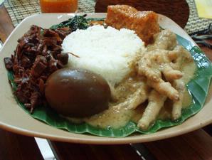 Nasi Gudeg + Ceker
