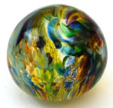Colored marble