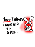 1000 THING'S TO SAY