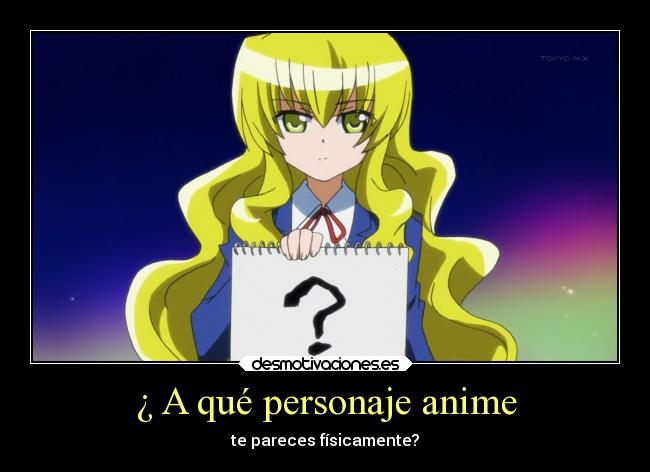 A Que Anime Te Pareses