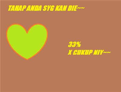 tahap anda syg kan die~~