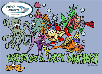 Fishing you happy bday