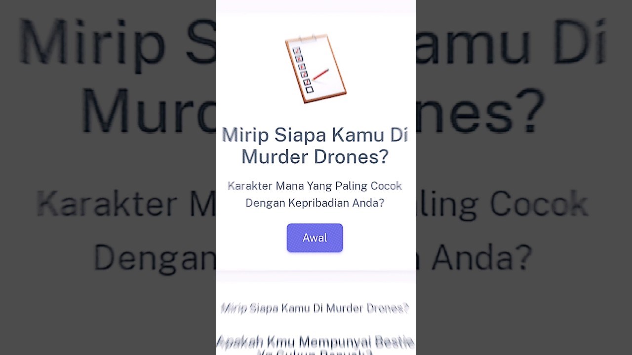 Mirip Siapa Kamu Di Murder Drones?