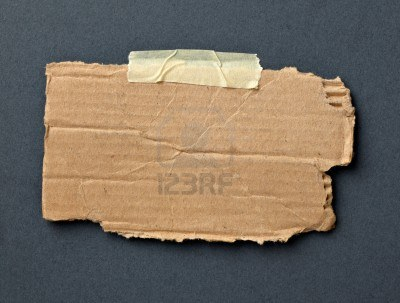 Un trozo de carton