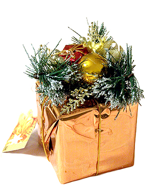 flower with gift