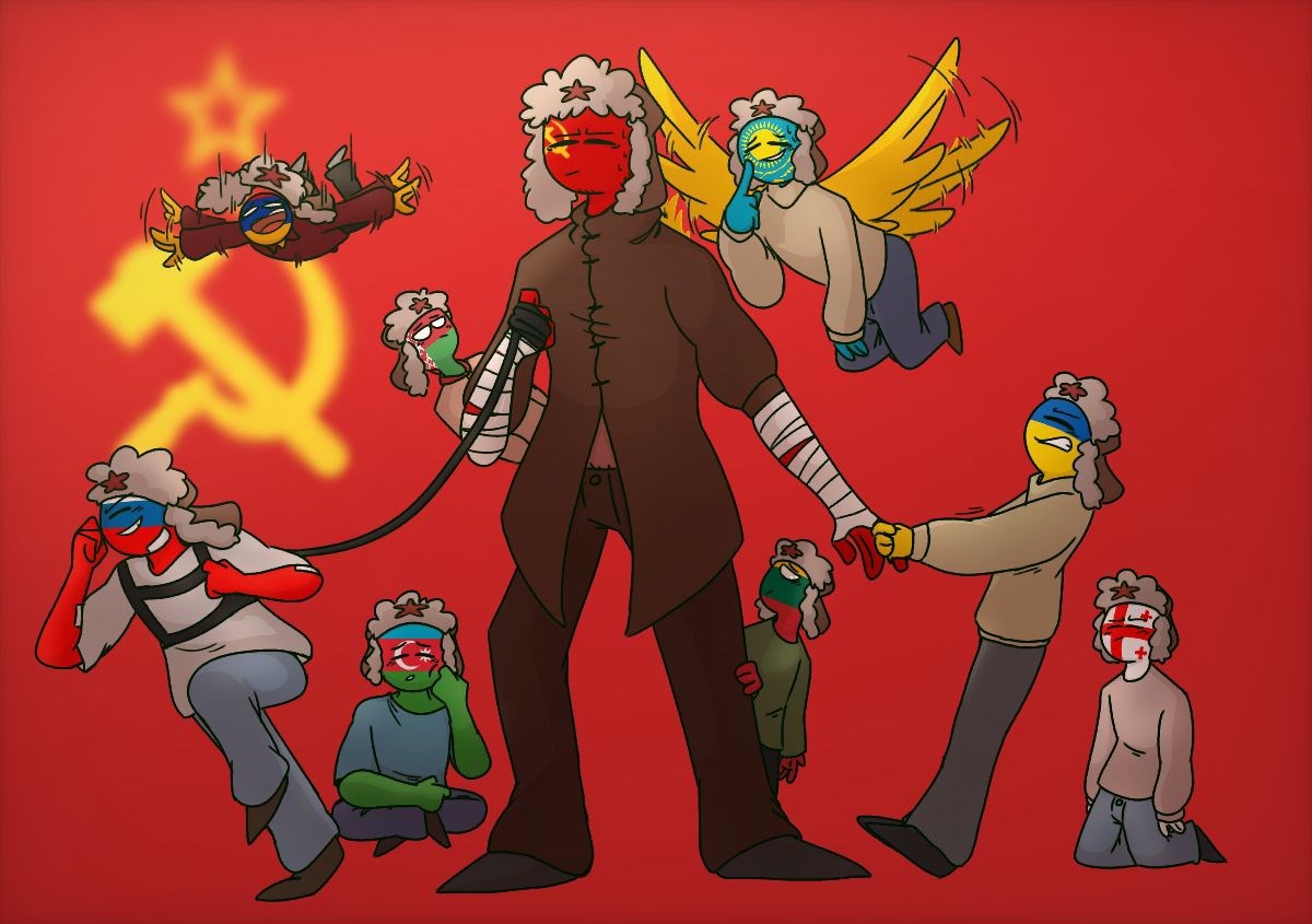 Family Russia Countryhuman