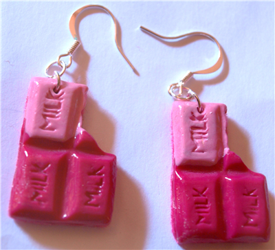 Pendientes Tableta de chocolate