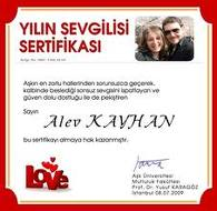 Yılın selgilisi sertifikası