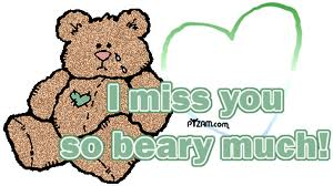 i miss you bear