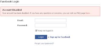 Your account is disabled.