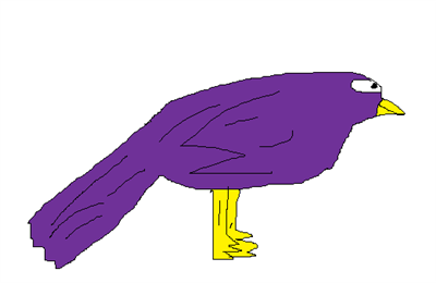 Pássaro roxo