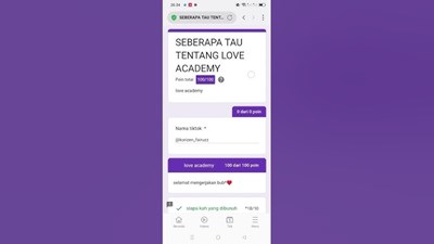 SEBERAPA TAU TENTANG LOVE ACADEMY 