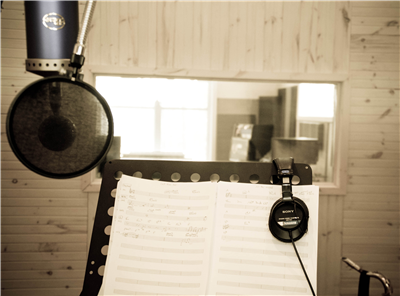 un studio d'enregistrement