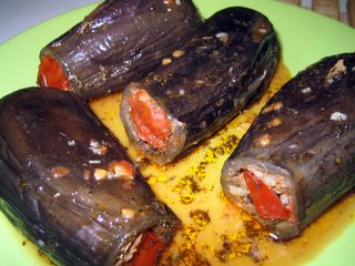 etli patlıcan dolması