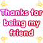 thank's for friend