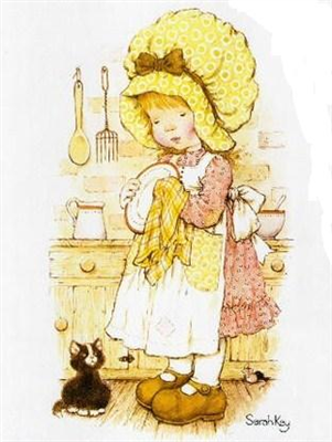 Helping in the kitchen.. Ayudando en la cocina..