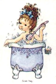 Taking a bath.. Tomando un baño..