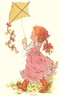 Raising my kite.. Elevando mi volantin..