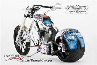 The Official Ed Hardy custom Themed chopper
