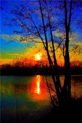coucher de soleil