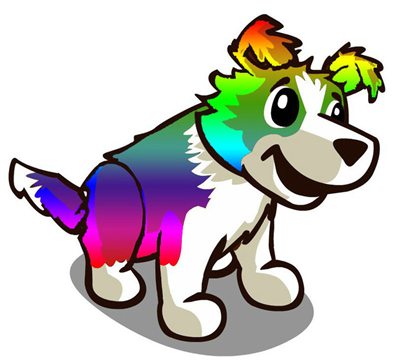 Rainbow Dog♥