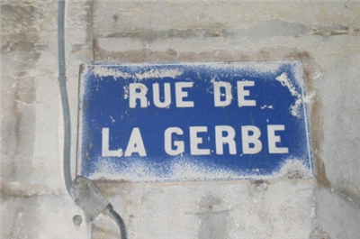 plaque de rue