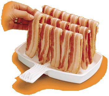 bacon strips.