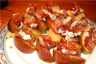 apple with bacon