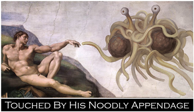 touched by noodly appendages