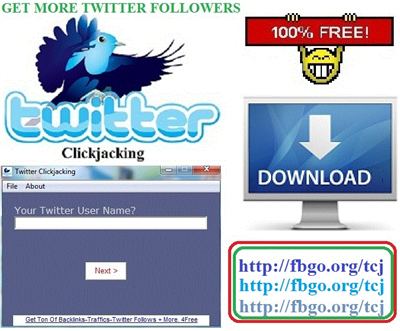 Twitter Clickjaking