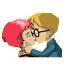 kissing