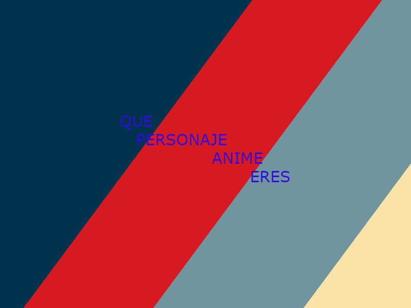 Que Personaje Anime Eres