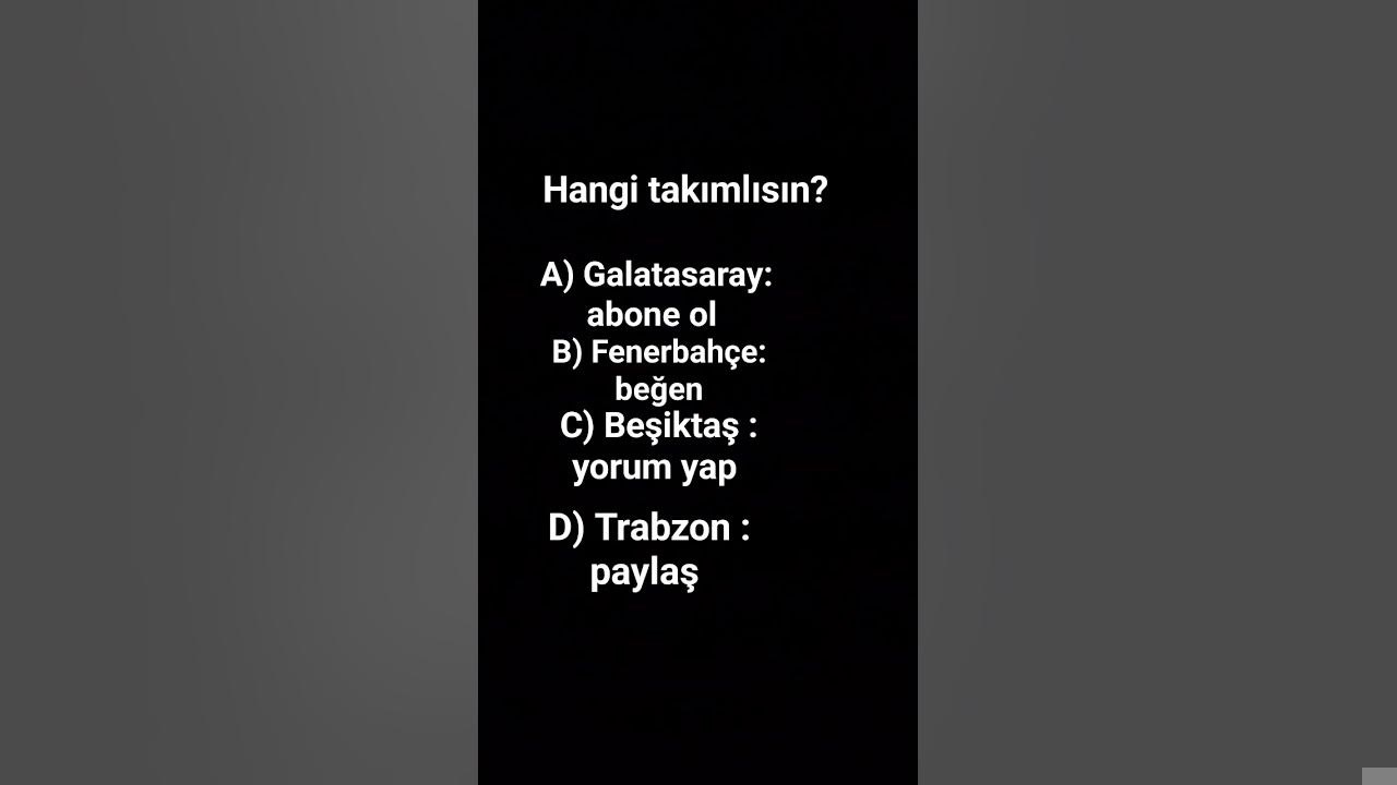 Hangi Takımlısın 