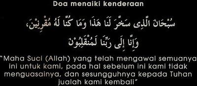 DOA NAIK KENDARAAN