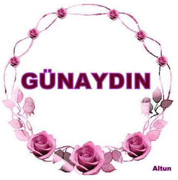 Günaydın,   Günün aydın olsun.  Üzüntü ve kader senden uzakta olsun. Nazlar niyazlar gelsin seni bulsun. Aydınlık dolu güzel bir günün olsun.  Yarının dünden güzel  Dünün hatıra olsun  Isıtsın güneş içini  Ne dilersen o olsun….
