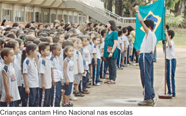 Cantar O Hino Nacional Na Escola