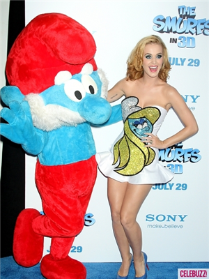 papa smurf and Katy