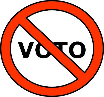 NÃO VOU VOTAR