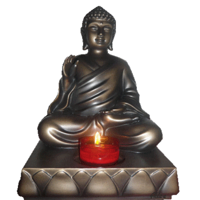 Bouddha avec bougie