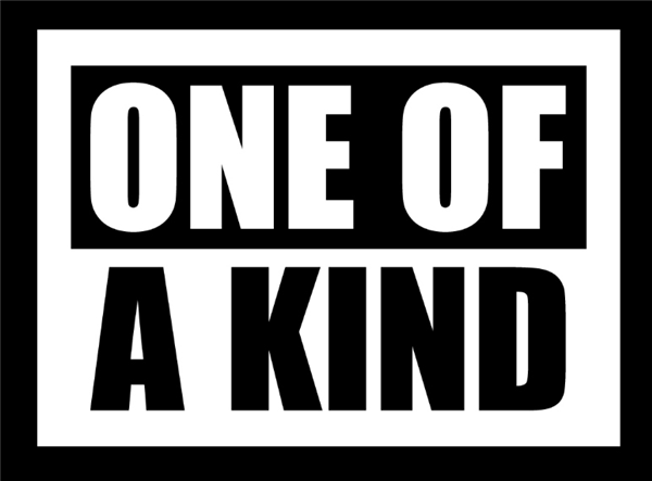One of a kind 